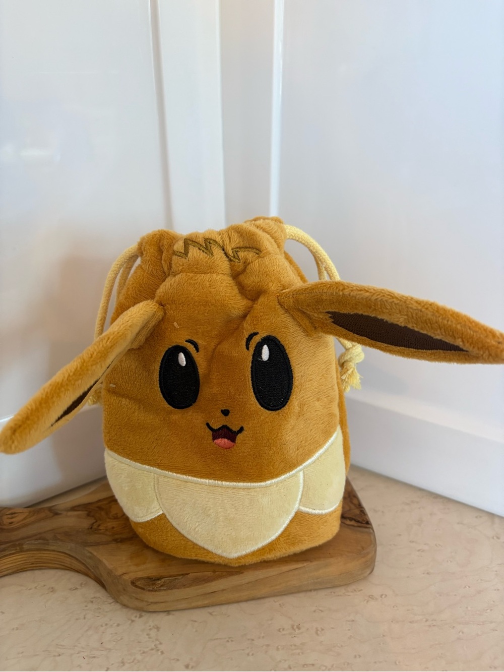 Eevee Plush Drawstring Bag - Brown Kids Accessory